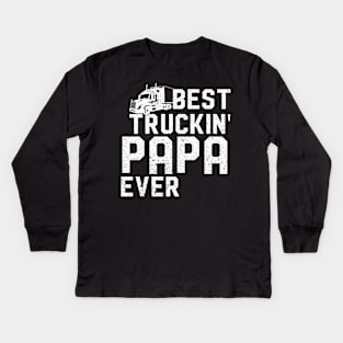 Trucking Gift Truck Driver Kids Long Sleeve T-Shirt